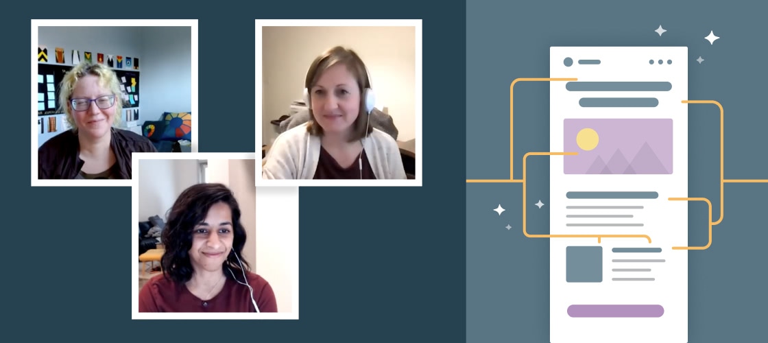 Carin Slater, Lily Worth, and Jaina Mistry from the webinar