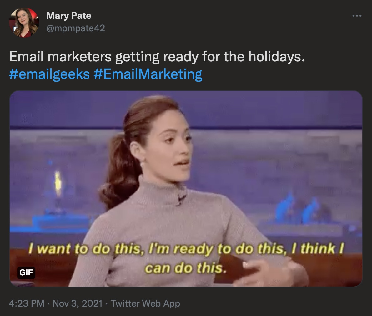 @mpmpate42 on twitter: Email marketers getting ready for the holidays. #emailgeeks #EmailMarketing