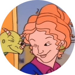 Ms. Frizzle and Liz winking