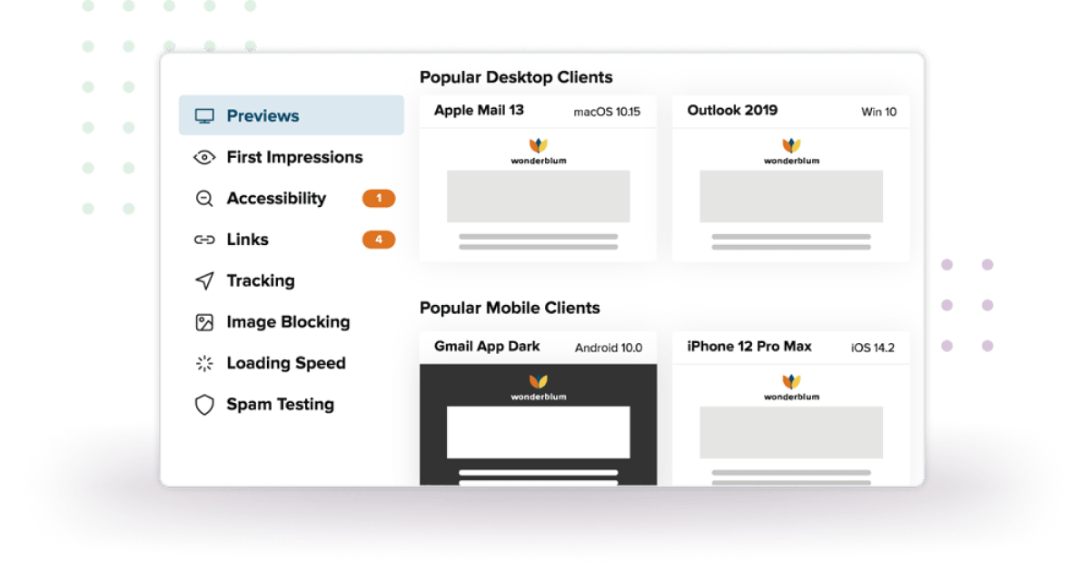 A screenshot of the Litmus Checklist